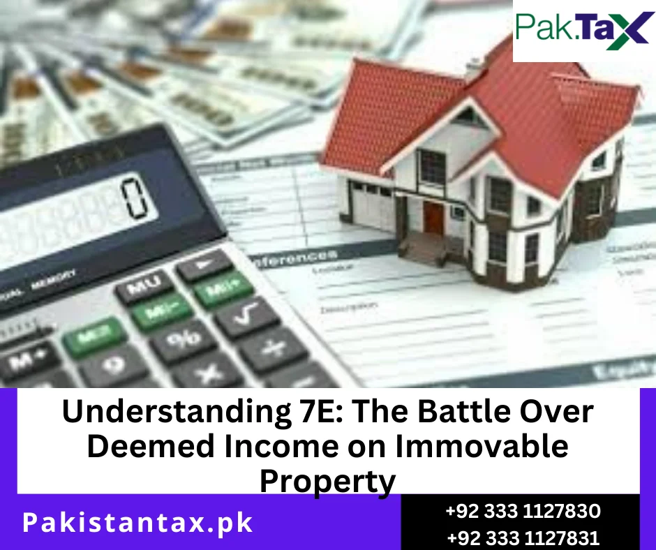Section 7E tax calculation example Pakistan